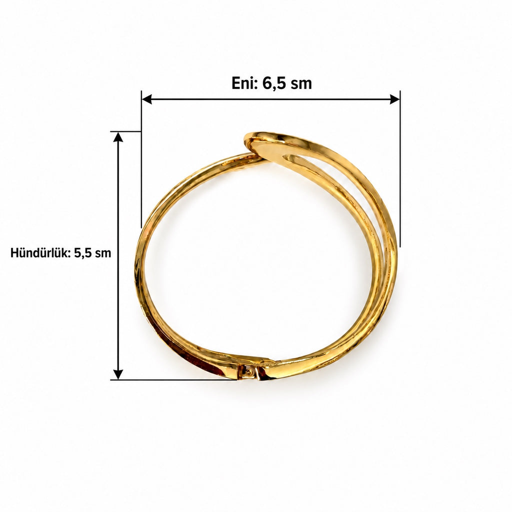 Kələbçə qolbaq – 6,5 sm en və 5,5 sm hündürlük